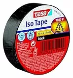 Tesa 56192-00010-02 Nastro Isolante, Nero, 10M X 15 mm
