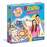 Clementoni Me Contro Te-Lui e Sofi Nail Art Kit, Set, Decora Unghie, Gioco Creativo Bambina 6 Anni+ (Versione in Italiano) -Made in Italy, Multicolore, 18624