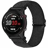 SITAFU Cinturino Garmin Vivoactive 4/Forerunner 255/265/Venu 2 Armband,22mm Nylon Elastico Cinturini di Ricambio per Samsung Galaxy Watch 3 45MM/Gear S3/Huawei Watch GT Uomo Donna