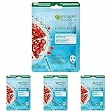 Garnier SkinActive Hydra Bomb Maschera Viso in Tessuto Super Idratante Energizzante per Pelli da Dissetare, 32 ml (Confezione da 4)