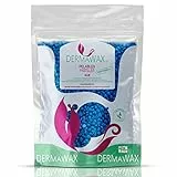 Dermawax Cera Brasiliana Professionale Cera Brasiliana perle per ceretta depilatoria senza strisce, Ceretta indolore per uomo e donna, a bassa temperatura 1 kg Azulene