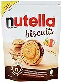 6 Confezioni da 304gr. di NUTELLA BISCUITS, biscotti croccanti dal cuore morbido ripieno del gusto unico di NUTELLA FERRERO, 6x304 gr