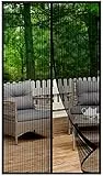 HOWIN Zanzariera Tenda Magnetiche per Porte Finestre 95x220CM, Tenda Calamita Zanzariere, Tenda Antizanzare Magnetica Porta Finestra per Esterno, Balcone, Terrazzo(Nero)