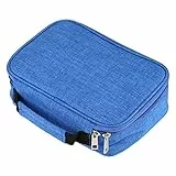 Kesote Astuccio per Matite con 72 Scomparti Portapenne con Grande Capacità Ideale per Scuola, Ufficio, Casa o Studio Astuccio con Cerniera Lampo, Blu