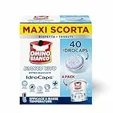 Omino Bianco - Additivo Lavatrice Bianco Vivo Idrocaps, Capsule Idrosolubili per Bucato, Azione Sbiancante e Smacchiante, 10 Caps x 4
