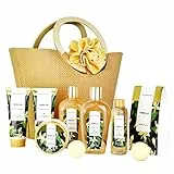 Spa Luxetique Set Bagnoschiuma Donna 11 Pezzi alla Vaniglia in Confezione Regalo Bagno Doccia con Borsa a Mano Idea Regalo Compleanno Festa per Mamma Donna Moglie Suocera