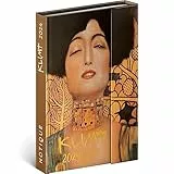NOTIQUE Agenda tascabile 2024, formato A6, con chiusura magnetica, calendario settimanale, calendario settimanale, copertina rigida (Gustav Klimt 2024)