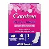 Carefree Salvaslip Plus Large Fragranza Leggera 48 pezzi 180 g