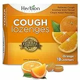 Herbion Naturals - Pastiglie per la Tosse al Gusto di Arancia, Mal di Gola,18 Ct