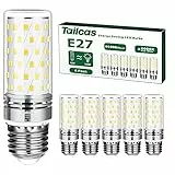 Tailcas Lampadine LED E27 12W 6 pezzi, 1000lm Mais Lampadina E27, Bianco Freddo 6000K, Equivalente 100W Lampada Alogena, Non Dimmerabile Nessun Sfarfallio Risparmio Energetico Lampade(Luce Fredda)