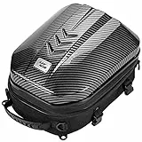 Grapelet Borsa Posteriore Moto Impermeabile Borsa Bagaglio Guscio Duro Sacca Porta Casco Moto Espandibile Volume 24L-35L Zaino Borsa Viaggio Moto