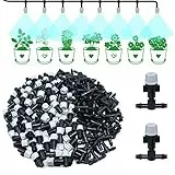 Kalolary 50 PZ Plastica Ugelli Irrigatore Pioggia Kit irrigazione a Goccia Sprinkler Automatica Irrigazione Tubo Gocciolatori Irrigazione per Patio Giardino Serra irrigazione a Goccia Sistema