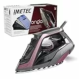 Imetec Onda F2, Ferro da Stiro a Vapore con Piastra a Onde Scorrevole Brevettata, 2400 W, Colpo di Vapore 200g, Serbatoio 300 ml, Tripla Protezione Anticalcare