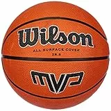 Wilson Mvp 295 Bskt Brown, Pallone Da Basketball Unisex Adulto, Arancione (Orange), 7