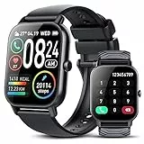 Sudugo Smartwatch, 1,85'' Schermo Orologio Fitness Uomo Donna con Chiamata e Risposta, IPX7 Impermeabile Smart watch, 112 Modalità Sportive, Activity Tracker con Contapassi Sonno Cardiofrequenzimetro
