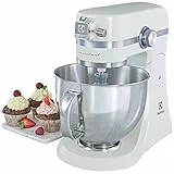 Electrolux EKM4100 Impastatrice Planetaria, 10 velocità, 1000W, struttura in acciaio inox e alluminio pressofuso, color Bianco