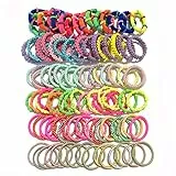 ILamourCar 100 Pezzi Elastici per Capelli Bambina, Mini Fasce per Capelli, Multicolori Accessori per Capelli per Bambina Ragazze