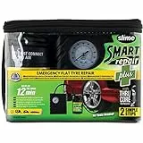 Slime 50138-51 Pneumatico Antiforatura, Smart Repair Plus, Kit di Emergenza per Pneumatici Auto, Contiene Sigillante e Compressore Pneumatici, per Auto e Altri Veicoli Stradali, Riparazione in 12 min