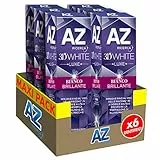 Dentifricio AZ 3D White Luxe con Azione Sbiancante Denti Professionale, per una Pulizia Denti Profonda e un Bianco Brillante, Maxi Formato da 6 unita X 75ml