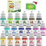Coloranti Alimentari a 18 colori - Liquido Concentrati per Cuocere, Decorare, Glassare e Cucinare - Vibranti per Fondente, Slime e Mestieri - Flaconi di 6 ml, Cruelty free