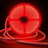 CHACOKO 5M Striscia LED al Neon 600 LEDs, Rosso Impermeabile IP65 Luci LED in Silicone, 120 LED/Metro, per la Decorazione di Interni ed Esterni