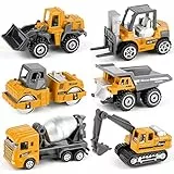 Dreamon Kit di Modellismo Camion Giocattoli Macchinine Giocattolo per Bambini 3 anni, 6 Pezzi