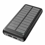 Hiluckey Powerbank Solare 27000mAh con USB C Caricabatterie Solare Portatile Caricatore Solare Batteria Esterna 3 Porte 3A Ricarica Rapida per Cellulare Tablets, Campeggio