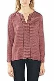 edc by ESPRIT 106cc1f002 Camicia, Rosso (Bordeaux Red), 34 (Taglia Produttore: X-Small) Donna