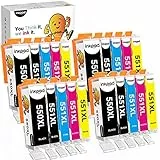iNKPAD 550XL Cartucce d'inchiostro Compatibili Sostituzione per CANON MX925 MX725 MG6350 MG7550 MG5450 MG6450 MG7150 IX6850 IP7250 IP8750 (8Nero 4Ciano 4Magenta 4Giallo,20 Pezzi)