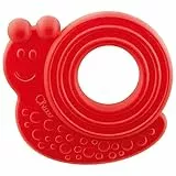 Chicco Gioco Massaggiagengive Lumaca Eco+, Realizzato In Morbida Bioplastica Proveniente Da Fonti Vegetali, Made In Italy, Età 3-18 Mesi, color Rosso
