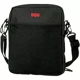 LEVI'S Dual Strap North-South Crossbody, Crosbody Uomo, Nero Regolare, Taglia Unica