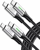 INIU Cavo USB C USB 100W [2 Pezzi-2m] Cavo USB Type-C Ricarica Rapida PD 5A QC 4,0 Nylon per MacBook Pro 2020 Samsung S22 Ultra S21 iPad Air Huawei P50 Pixel 7 Pro Xiaomi Switch PS5 Oneplus ECC.