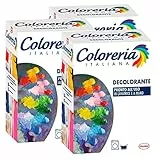 3x Coloreria Italiana Decolorante per Tessuti in Lavatrice e a Mano - 3 Confezioni da 200g ognuna