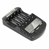 everActive – Nc 1000 Plus Caricatore Batterie AAA R03, AA R6, Ni-MH/Ni-Cd