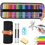 JOYBOY Matite Colorate,50 Set di Matite Colorate Professionali da Disegno,Con 2 Estensori per matita e 1 gomma,per Schizzi per Artisti Professionisti e Principianti