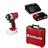 Einhell 4510030 Avvitatore a Impulsi Te-Ci 18 Bl, Solo Power X-Change, Ioni di Litio, 180 NM, Motore Brushless, 18 V + Power-X-Change Starter Kit(Batteria e Caricabatteria) + Valigetta Universale