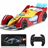 BMSARE Macchina Telecomandata, RC Auto 2,4Ghz con Luce LED e Spray, Rotazione 360° Drift F1 Race Auto, 4WD Alta Velocità Ricaricabile 1200mAh Batteria RC Auto per Bambini Regalo (Rosso)