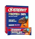 Enervit, Protein Bar 32% Choco Orange, 12 Barrette Proteiche da 40g, 15 Grammi di Proteine, con Vitamina D e B6, Gusto Cioccolato Fondente e Arancia, Senza Glutine