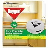 Baygon Esca Formiche Insetticida, Pronta all'Uso, Protezione Cucina 30 g - Confezione da 1 Esca per Uso in Spazi Interni ed Esterni