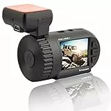 Telecamera da cruscotto Amacam AM-M81 Miniature Full HD 1080P. Un grande videocamera da auto con GPS Log e Google Maps. Plug and Play, Auto Start e registrazione in loop. Facile da applicare. Perfetta da montare sul parabrezza.