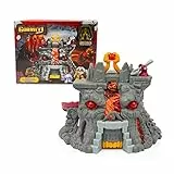 Giochi Preziosi GORMITI - Playset Legends Vulcano, con tante funzioni di gioco, incluso personaggio d'azione Magmion del fuoco versione oro, per bambini dai 4 anni, GRL01000,, Multicolore