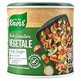 Knorr Brodo Granulare Vegetale, Brodo con Verdure da Agricoltura Sostenibile, Senza Glutine e Lattosio, Ricco di Sapore, 150g