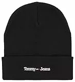 Tommy Jeans Tjw Sport Beanie Cappello Lavorato a Maglia, Black, Taglia Unica Donna