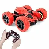 Macchina Telecomandata per Bambini Giochi Bambina 3 4 5 6 7 8 9 Anni Maschio Giocattoli Regalo, 4WD RC Auto 360° Rotazione Acrobatica 2.4Ghz RC Car Radiocomandata - Rosso (Batteria Non Inclusa)