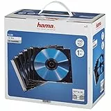 Hama Custodia CD Slim Confezione da 100 Pezzi, Trasparente/Nero