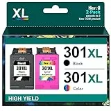 Heroil 301 XL 301XL Cartucce d'inchiostro Rigenerato per HP 301 XL Nero e Colore Compatibile per HP OfficeJet 2620 2622 4504 4630 5534 Envy 4500 5530 5532 Deskjet 1000 1010 1510 2050 2540 3050