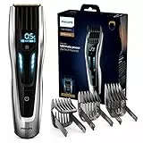 Philips HC9450/15 Serie 9000 Regolacapelli con Pettini Motorizzati, Lame in Titanio, 400 Impostazioni di Lunghezza, Precisione 0.1 mm, Tempo Funzionamento 120 min