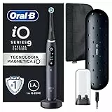 Oral-B Spazzolino Elettrico Ricaricabile iO 9N, Sensore di Pressione, Display Interattivo, Intelligenza Artificiale, 7 Modalità, 1 Testina, 1 Spazzolino, 1 Custodia da Viaggio, Nero, Idea Regalo