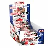 WHY SPORT ENERGY CRISP - Barrette Energetiche alla Frutta - Gusto Frutti di Bosco - Box da 24 Barrette - 30 gr