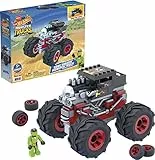 Mega Construx -Hot Wheels Monster Truck Bone Shaker, Veicolo con Mini Personaggio, Giocattolo per Bambini 5+ Anni, GVM27